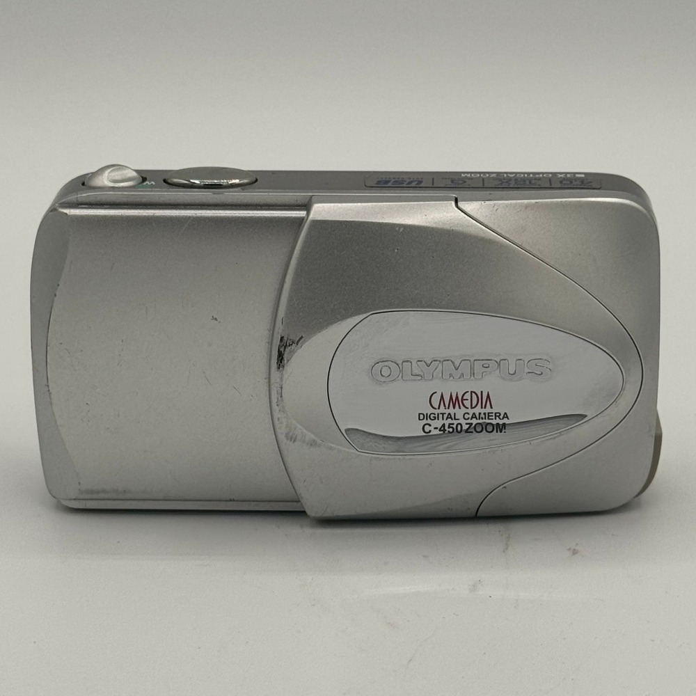 Olympus Camedia C-450‎ Zoom Digital Camera 4.0MP 3x Optical Zoom Silver Tested